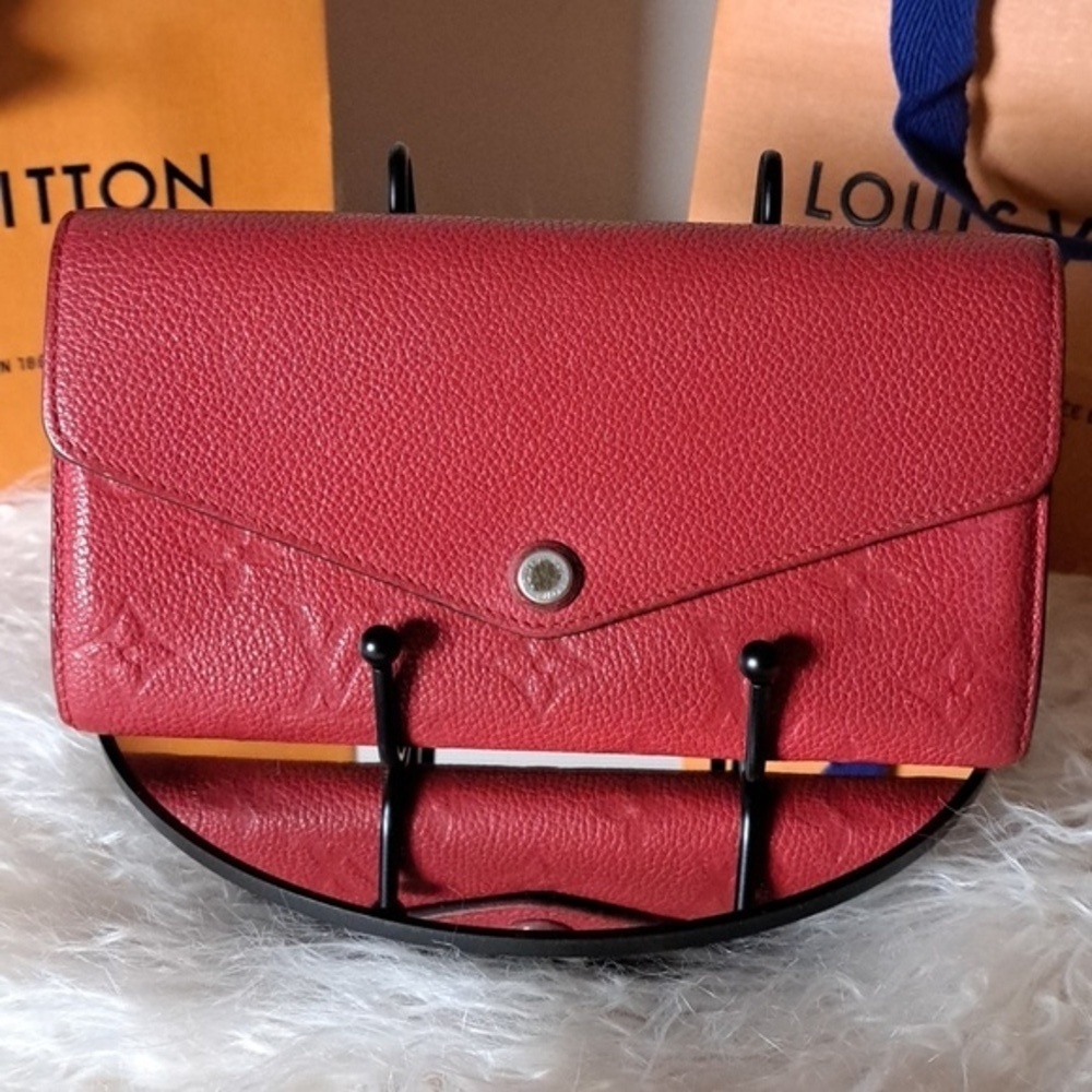 Louis Vuitton Empreinte Curieuse Red Wallet EUC